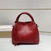 Large-capacity Tote Bag Genuine Leather Women's Simple Temperament Portable Bucket Single-shoulder Cross-section