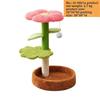 Small Flower Cat Tree with Sisal Scratch Board and Cat Bed, Space-Saving Cat Tower for Indoor Cats, Pet Decor