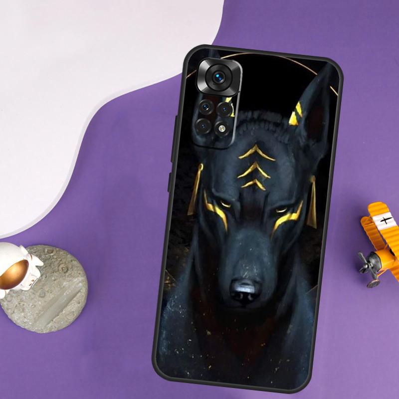 Egypt Nefertiti Anubis Ankh Case For Xiaomi Redmi Note 14 13 Pro 12 9 10 11 Pro 10S 11S 12S Redmi 14C 13C 10C 12C Cover