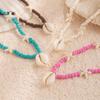 IngeSight.Z 2025 Starfish Choker Necklace for Women Men Trending White Rice Beads Clavicle Chain Necklace Summer Beach Jewelry