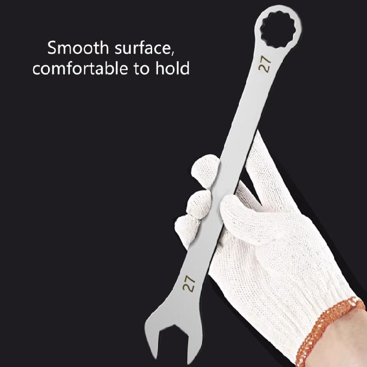 Portable Twin Head Wrench Spanner Crafted for Narrow Environment Rustproof Stainless Steel Confined Spaces Various Fixes