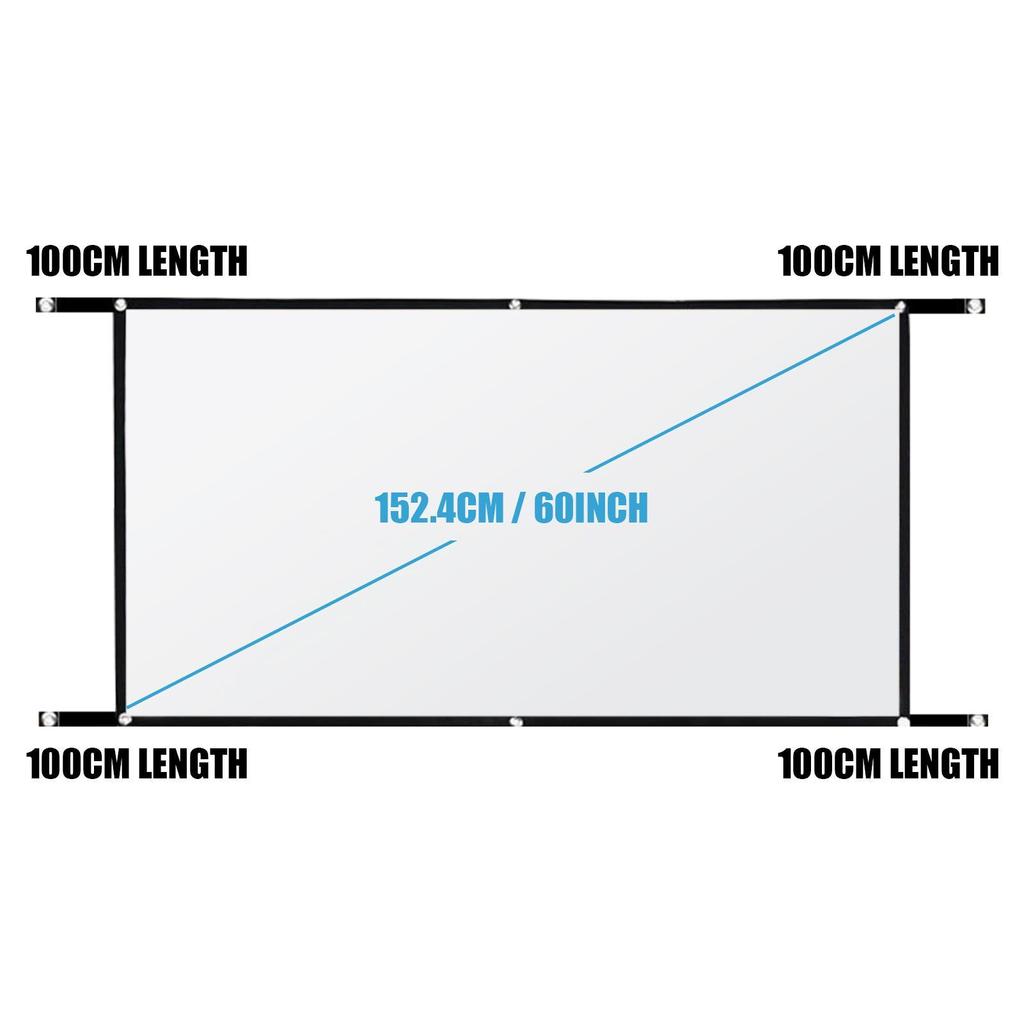 Cheap Projection Screen169 Foldable AntiCrease Portable Projector