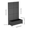 Privacy Screen Planter Box Drainage Hole Privacy Planters for Patio for Patio Deck Balcony Climbing Vines 70.87x47.24x15.75inch