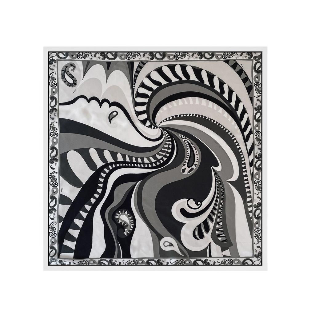 1116 new simulation silk screen printing small flower silk scarf shawl sunscreen neck small square scarf headscarf wholesale silk scarf spring