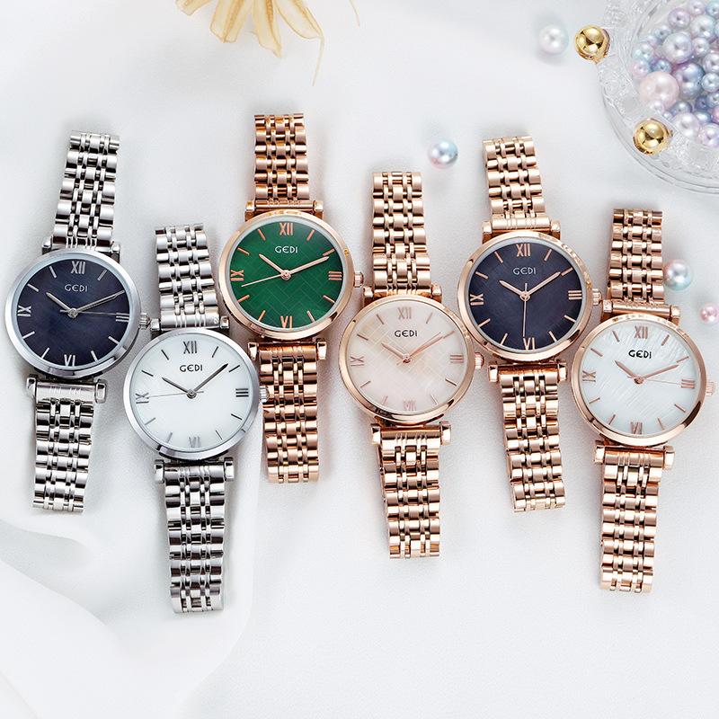 Steel Belt Watch Women'S Simple Temperament Fashion Versatile Waterproof Quartz Casual Watch