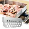 Grilling Grease Gate Blocker Stainless Steel Grease Collector Guard Hanging Type Fixed BBQ Grease Mesh Screen For Backyard Patio