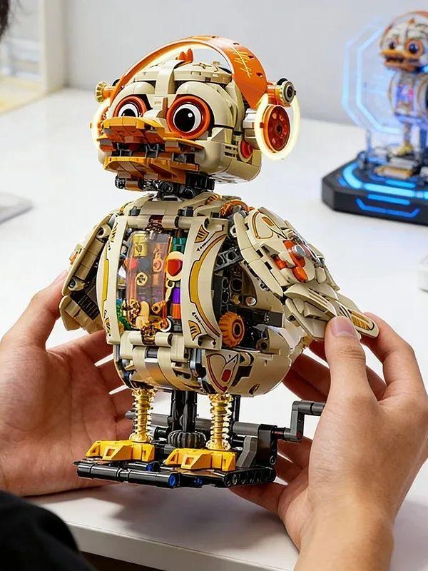 Mechanisches Enten Baustein Set 1168 Teile Robotisches Tier Modell STEM Pädagogisches Spielzeug für Geschenk Tech Roboter DIY Bausatz