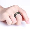 Titaniums Steel Hip Hop Doodles Ring Simple Funny Middle Fingers Ring  Costume Props Party Jewelry Gift for Men Women