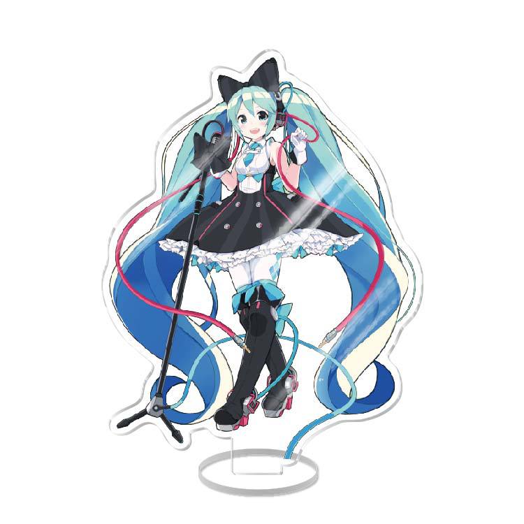 Anime Acrylic Stand Double Sided Artwork  Hatsune Miku Sakura Miku School Campus Figure Merchandise Otaku Collection