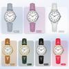 "Fashionable Women's Analog Watch Lightweight Water Resistant Simple Design Slim Band White"