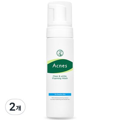 Acnes Clear & White Schaumwaschmittel, 130ml, 2 Einheiten