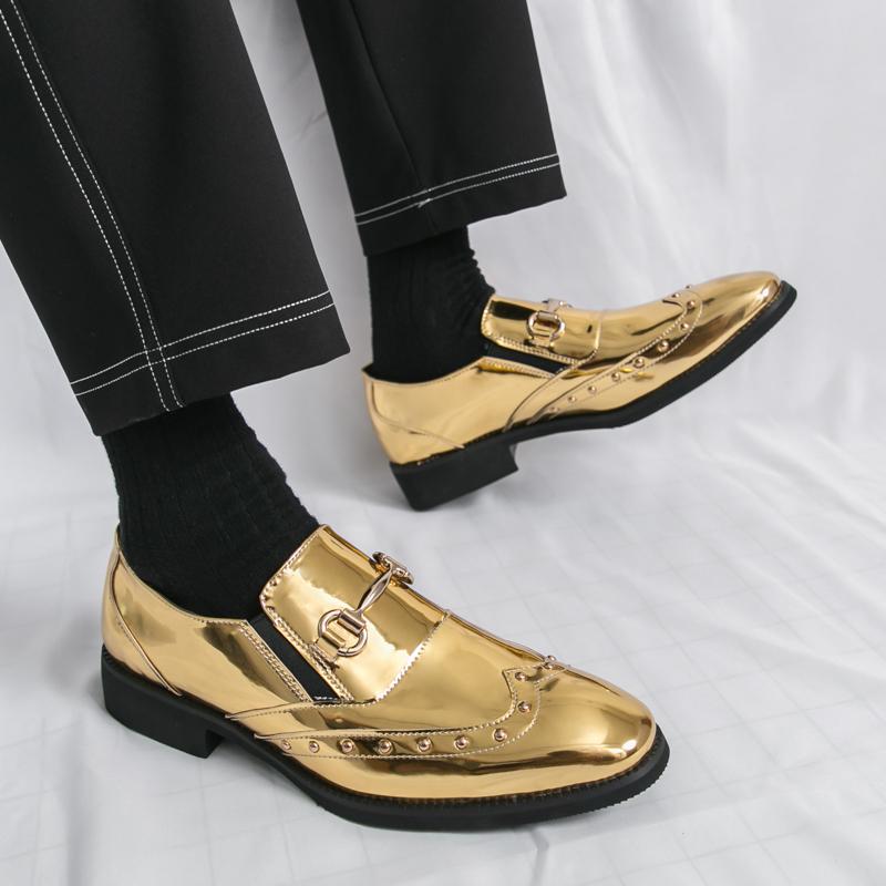 Street Trendy Leather Casual Shoes Fashionable and Comfortable Hairstylist Leather Shoes Quality Business Men's Casual Loafers