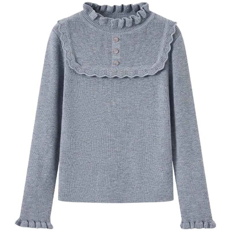 YEEHOO Girls Warm Wool Blend Knit Sweater 120