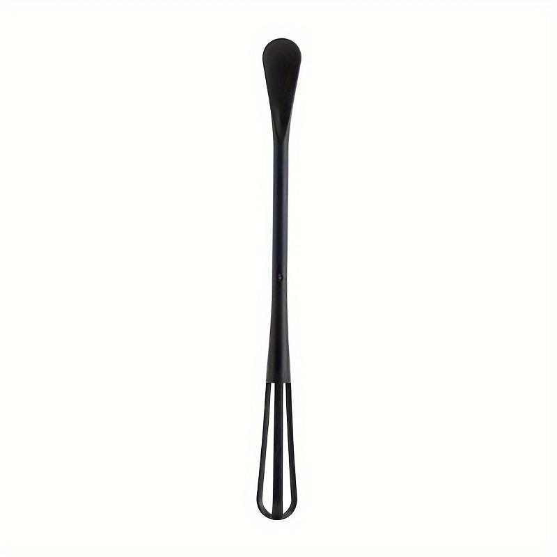 Plastic Ouble-ended Tiny Spoon Spatula Handle Manual Egg Blender Reusable Mini Whisk Spoon Hand Egg Mixer Kitchen Gadget