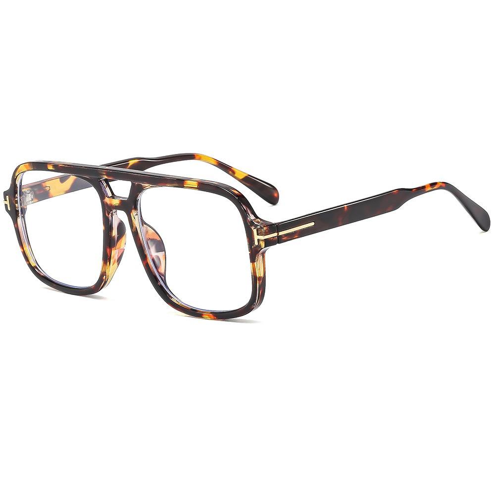 Óculos de Sol Aviador High-End Retrô com Barra em T e Dupla Ponte Anti-UV para Esportes ao Ar Livre