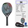 Camewin 3k Beach Tennis Racket Carbon Fiber Rough Surface 2025 New Outdoor Sports Tennis Racket Adult Use for Both Men and Women