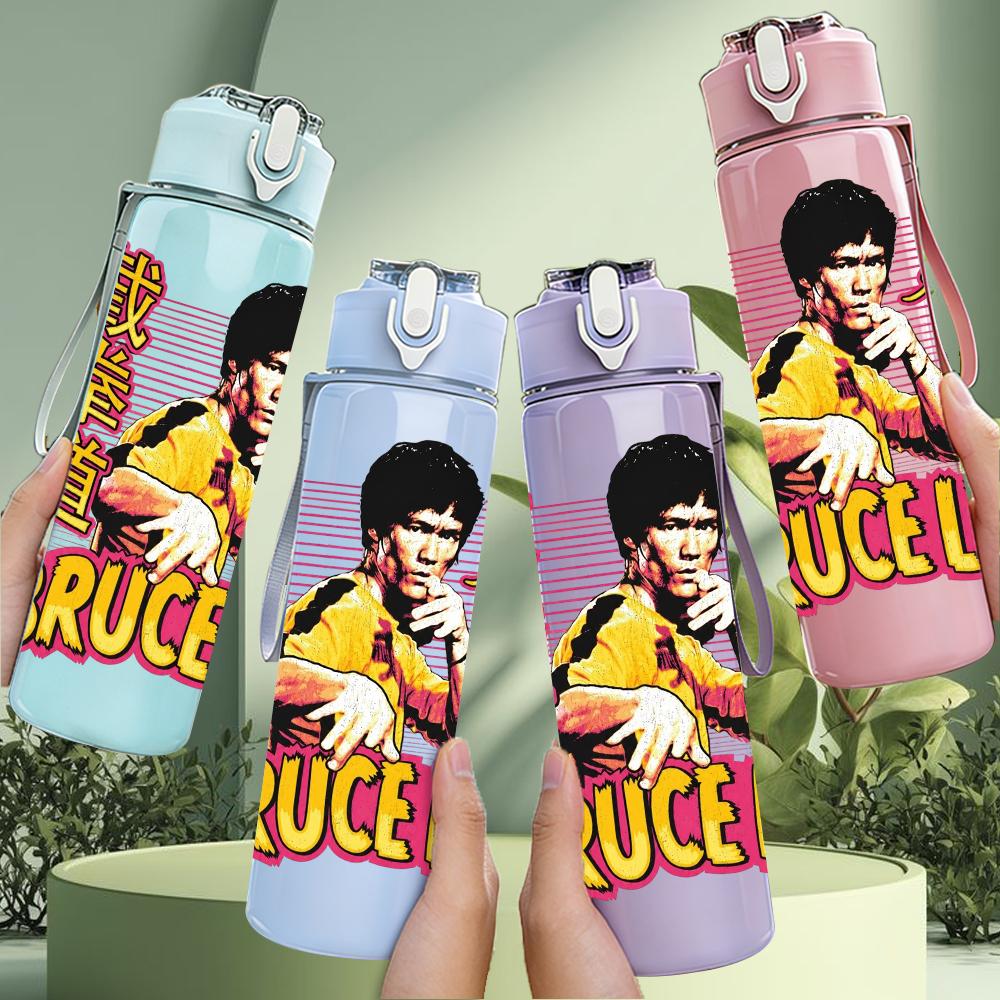 1PC Retro Bruselle Punk Girl Portrait Print 750ml Portable Sports Water Bottle Leakproof Gym Outdoor Travel Drink Cup