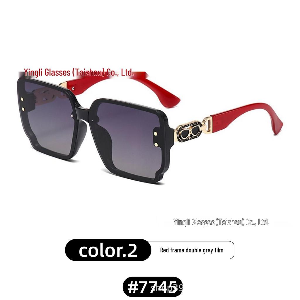 High-End Women's Fashion Sunglasses - Slimming, Large-Frame, Brand Style, Streamlined Design