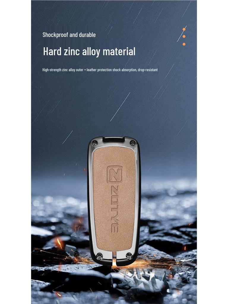 Zotye T300/T600, Damai X5/X7, SR7/9, T700/T500 Car Key Cover with Metal Buckle