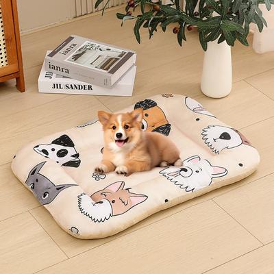 Pet Mat Suitable for All Seasons Breathable Soft Comfortable Cotton Pad Washable Anti Slip Wear-resistant Pet for Both Cats and Dogs Sleeping Bed