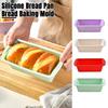 1/4Pcs Silicone Bread Loaf Pan Non-Stick Baking Pans for Homemade Bread Cakes Brownies Easy Release Toast Mold Kitchen Tool