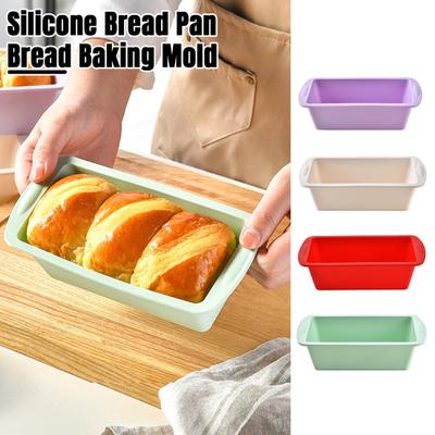 Moule à pain en Silicone antiadhésif, 1/4 pièces, pour gâteaux à pain faits maison, Brownies, moule à Toast à dégagement facile, outil de cuisine