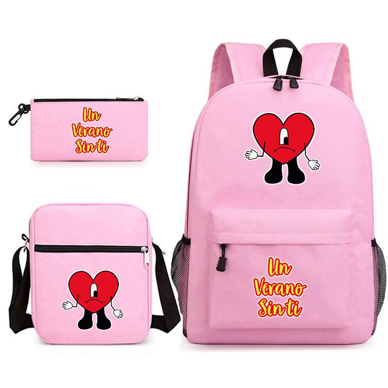 Badbunny School Bag Backpack Pencil Bag Shoulder Bag Three-Piece Set 05 pencil case