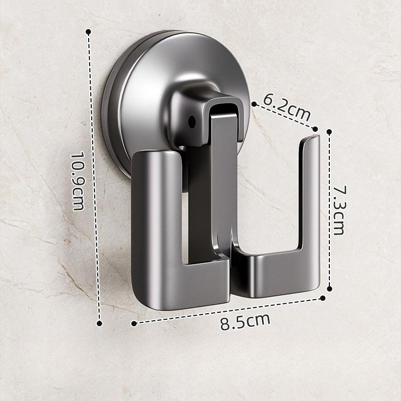 1/2pcs Bathroom Suction Cup Slippers Rack Toilet No Punching Toilet Wall Hanging Shelf Door Hook Drain Storage Tool