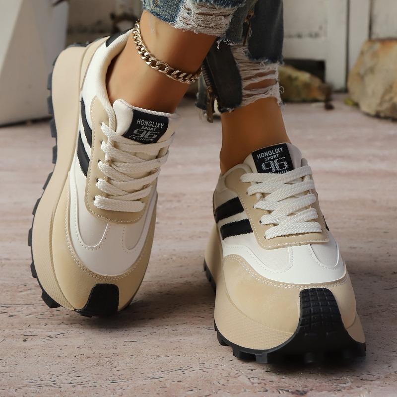 Fashion Women's Platform Shoes Fashion Forrest Gump Shoes 2025 New Sneakers for Women Casual Tennis Shoes Thick Sole Vulcanized Footwear