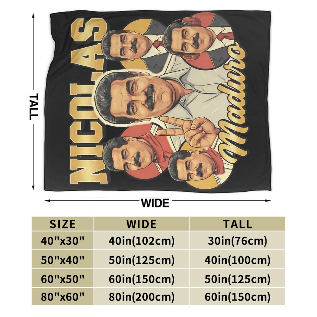 Venezuela Captured Live Maduro Blanket Warm Soft Funny Plush Throw Blanket For Bedroom Travel Flannel Bedspread Bed Cover