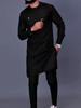 S-4XL Men Dashiki Long Clothes Shirt Trouser Set Mens 2 Pieces Outfit Suit Traditional Male Clothes T-shirt Pant Suits for Men