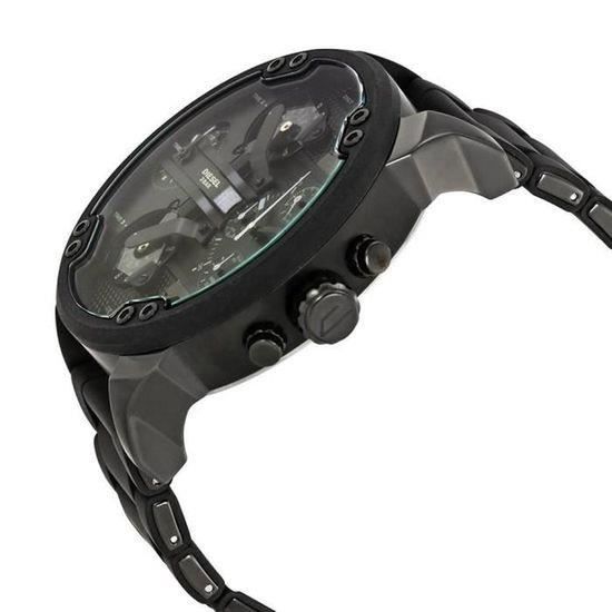 Montre - Diesel - Mr Daddy DZ7396 - Cadran Noir - Bracelet En Silicone - Analogique