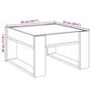 Infinity LED Coffee Table in White 50 x 53 x 30 cm