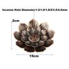 Metall Zen Lotus Buddha Rökelsebrännare Rökelsespridare Rökelsepinnhållare Rökelsekar Buddhistisk Aromaterapi Användning På Kontor Tehuset