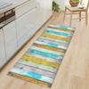 Imitation Wood Grain Stripe Kitchen Mat Entrance Doormat For Living Room Rug Home Bedroom Floor Hallway Balcony Anti-Slip Carpet