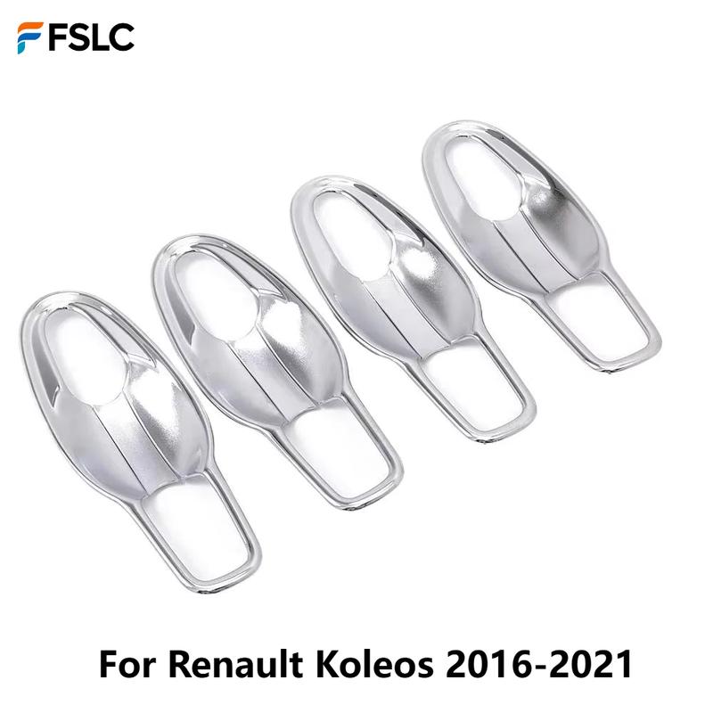Car Upgrade For Renault Koleos 2016- Chrome Exterior Side Door Handle Cup Bowl Cover Trim Car Accessories