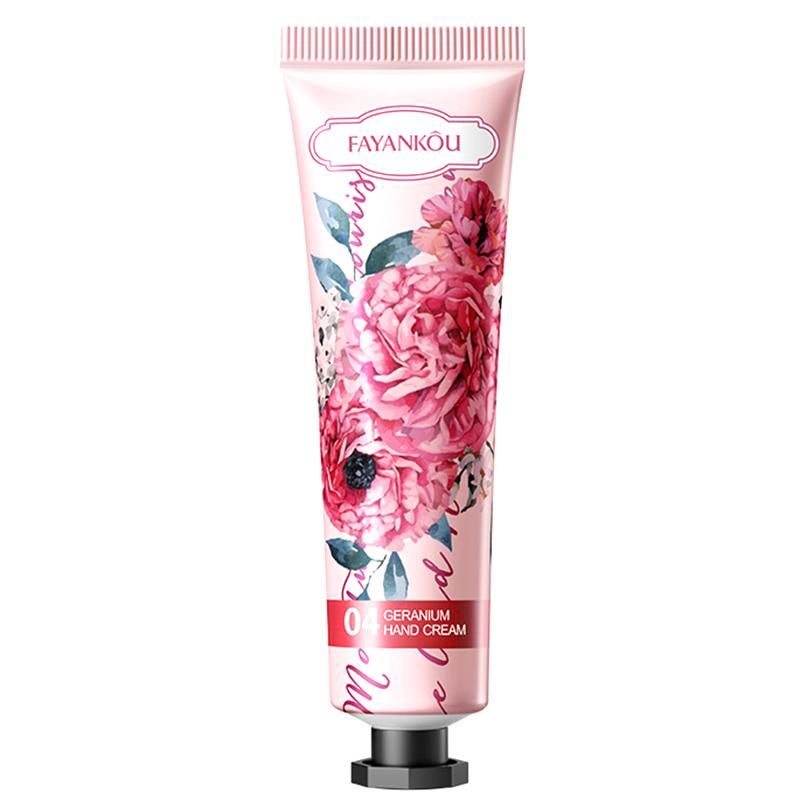 

FAYANKOU Collagen Hand Cream Skin Soften Nourish Anti-drying Deep Moisturizing Skin Care Cracked Repair Products Geranium