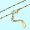 Boho Stainless Steel For Women Bracelets Cute Style Enamel Bracelets Jewelry Gold Tone Color Link Chain BraceletCute Wrist Bracelet