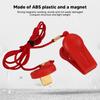 2PCS Running Machine Safety Switch Emergency Stop Magnet Treadmill Key with Circular Insert Red