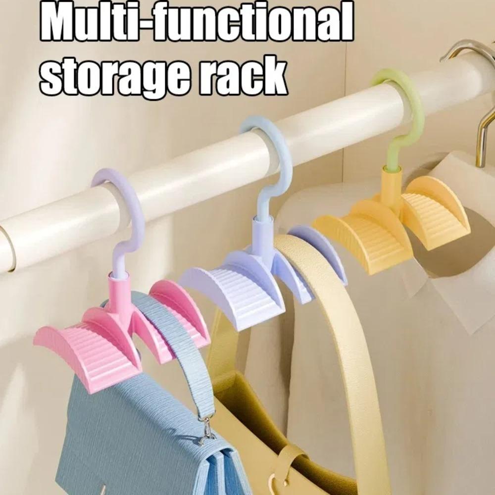 

Home Storage Bag Hook Rotatable Belt Scarf Storage Rack New Bag Rack синій