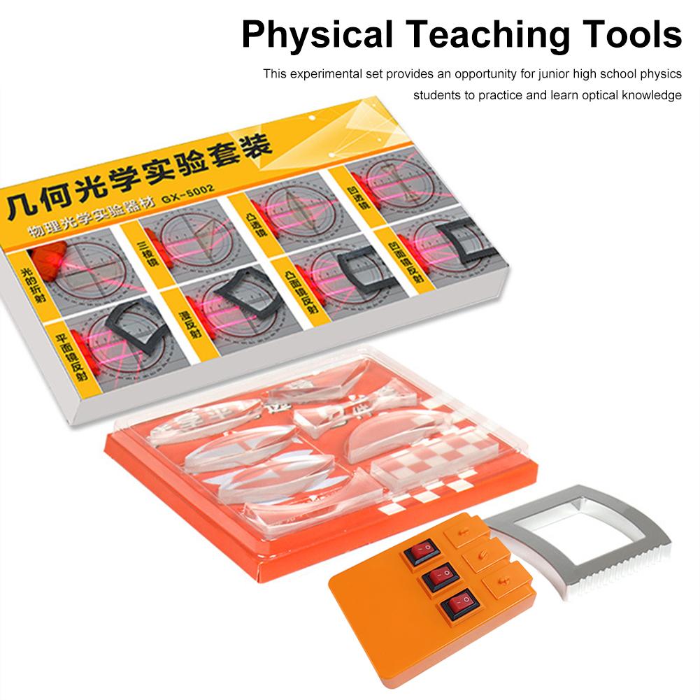 5-1Box Geometric Optics Experiment Set Optical Len Kit Convex Concave Len Light Refract Reflect Physic Teaching Kid Science Gift
