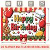 Party Backdrop Happy Birthday Birthday Photo Booth Background Front Door Decor