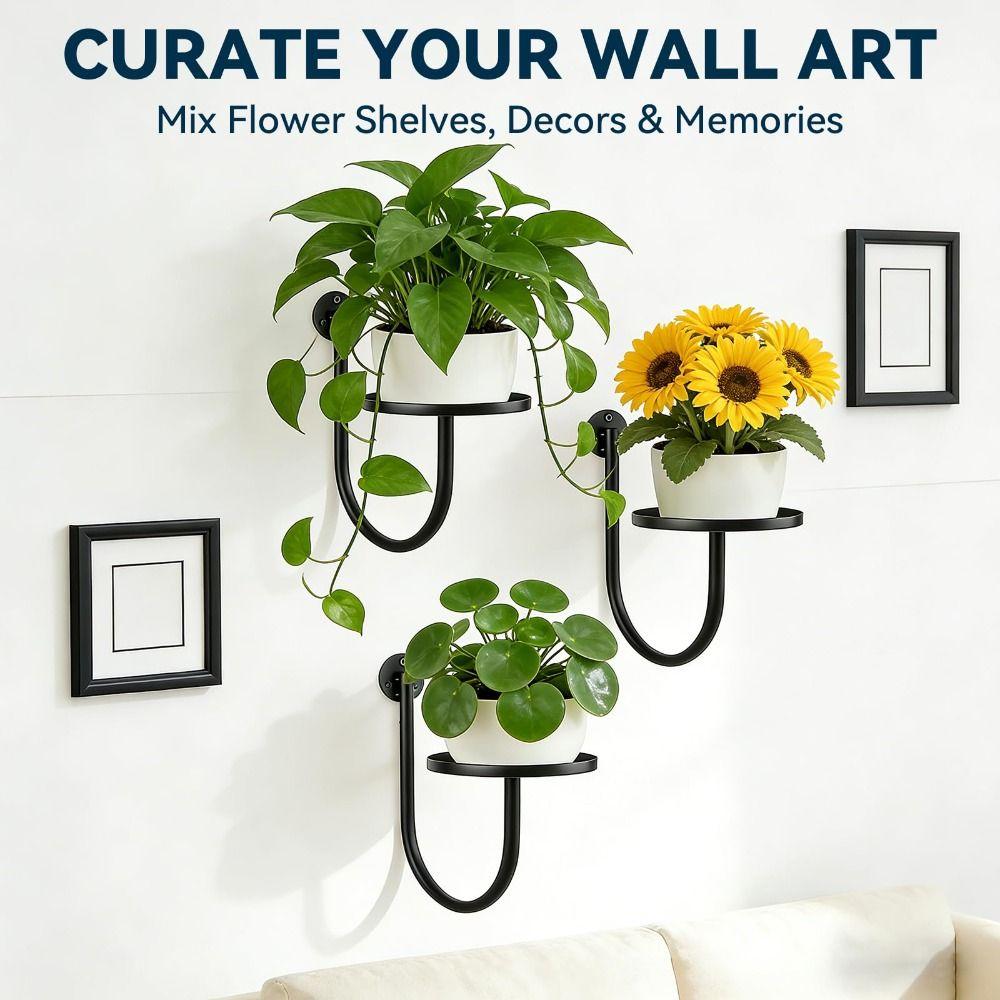 Metal Plant Hangers Space Saving Plant Holders New Wall Plant Stand  Indoor Outdoor