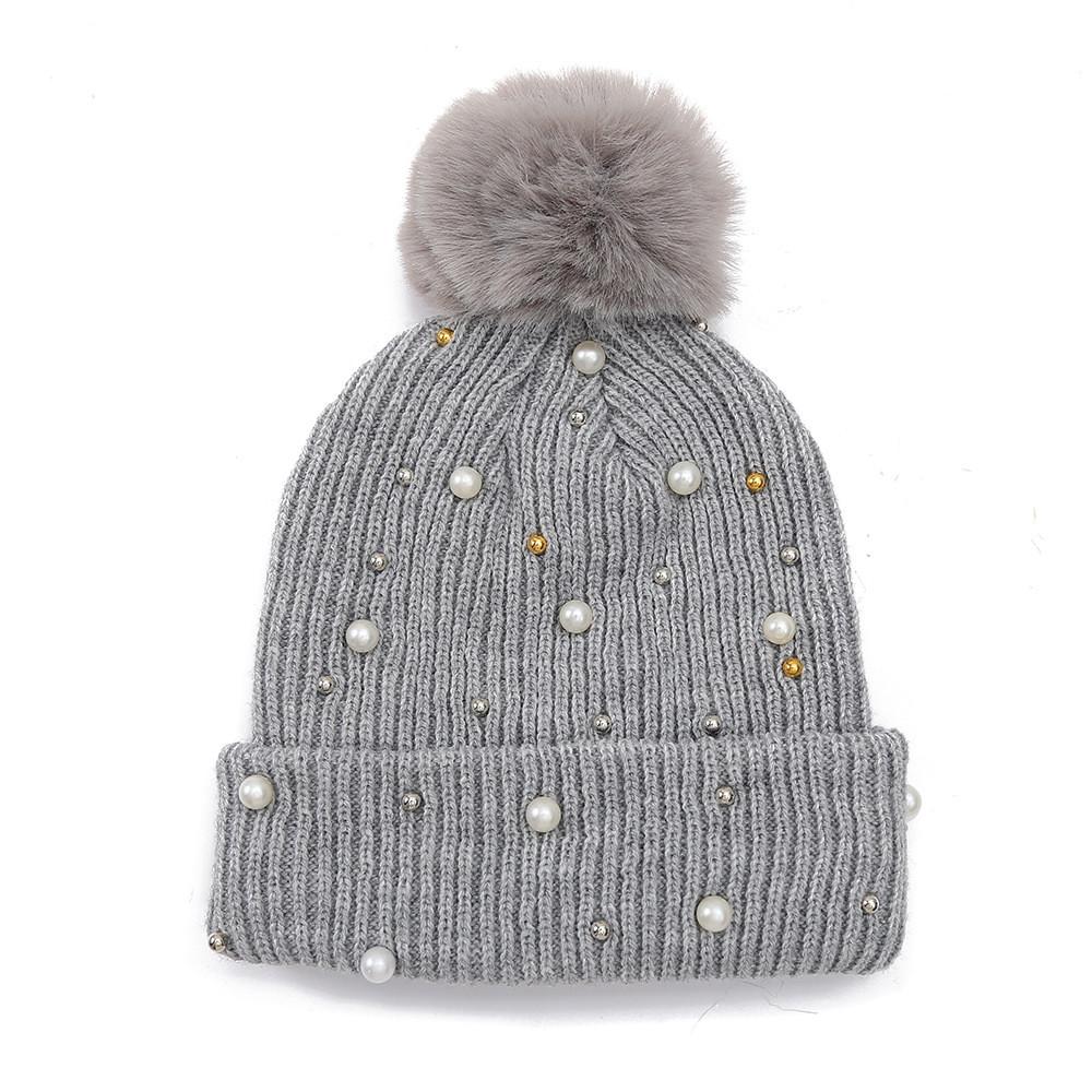 Knitted Hat For Women With Thick Warmth And Windproof Function For Winter Outdoor Use