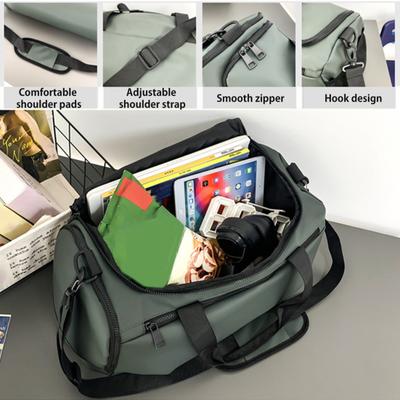 Reisetasche mit separatem Schuhfach Reißverschluss Große Kapazität Wasserdichte Fitnesstasche