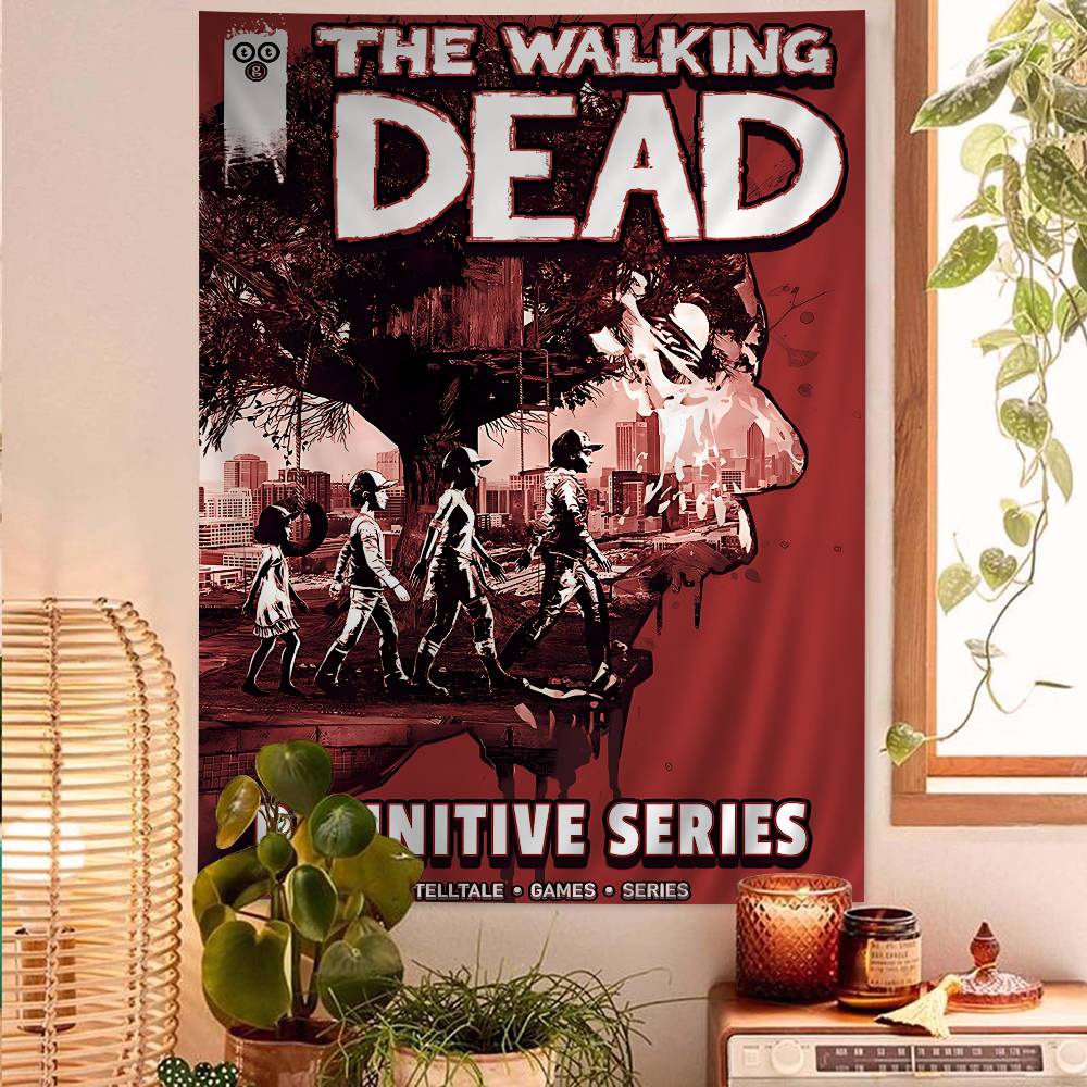 

The AWalking BDead Game Chart Tapestry For Living Room Home Dorm Decor Art Home Decor 74x94cm(29x37in)