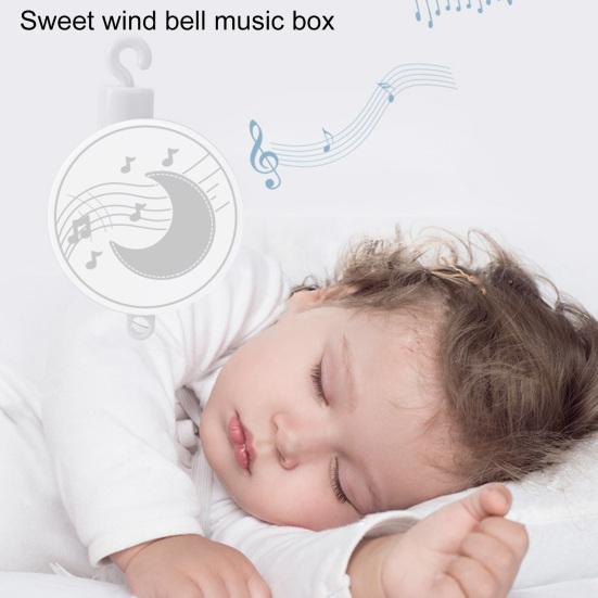 Crib Rattle Toy Rotating Musical Bell Cute Raccoon Owl Plush Doll Emotional Comfort Soothe Toy Hanging Rattle Toy Bedside Bell Bracket Toddler Toy