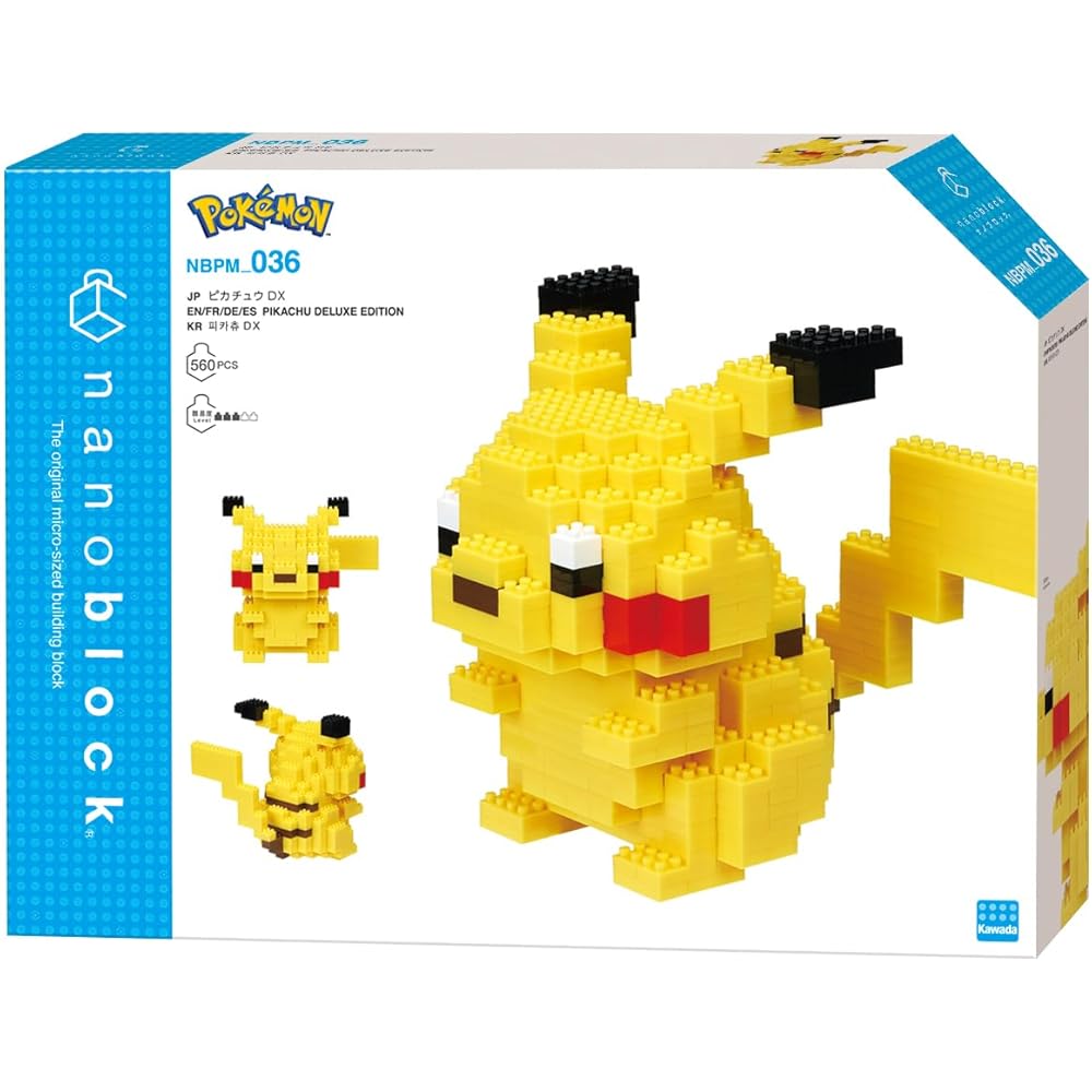Nanoblock Pocket Monster Pikachu DX Building Set 150 Pieces