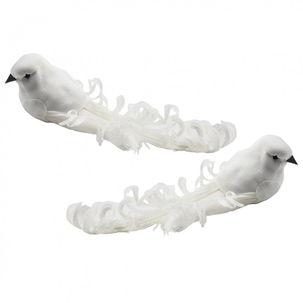 Artificial Bird Christenings Cute Decorative Feathers Foam