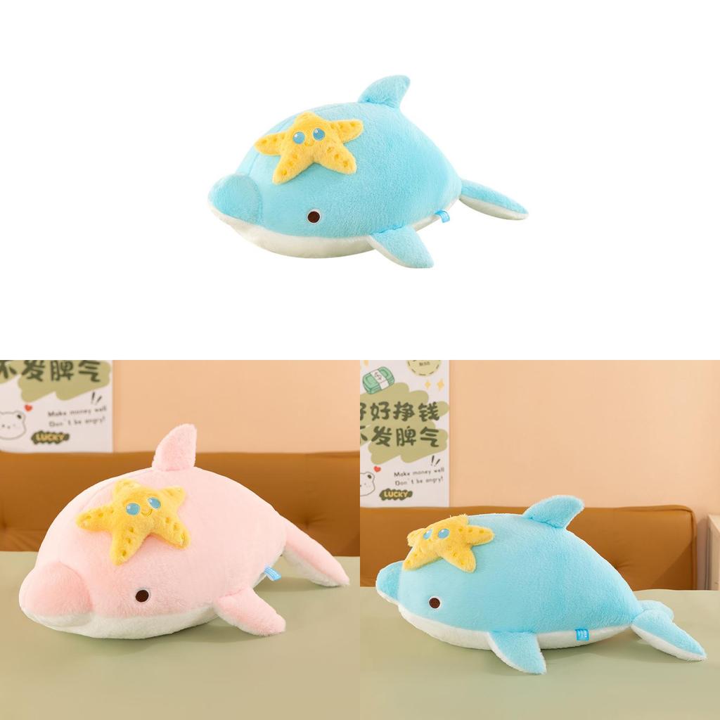Plush Dolphin Toy With Pp Cotton Filling For Kids And Baby Sleep Comfort